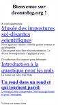 Mobile Screenshot of deontolog.org